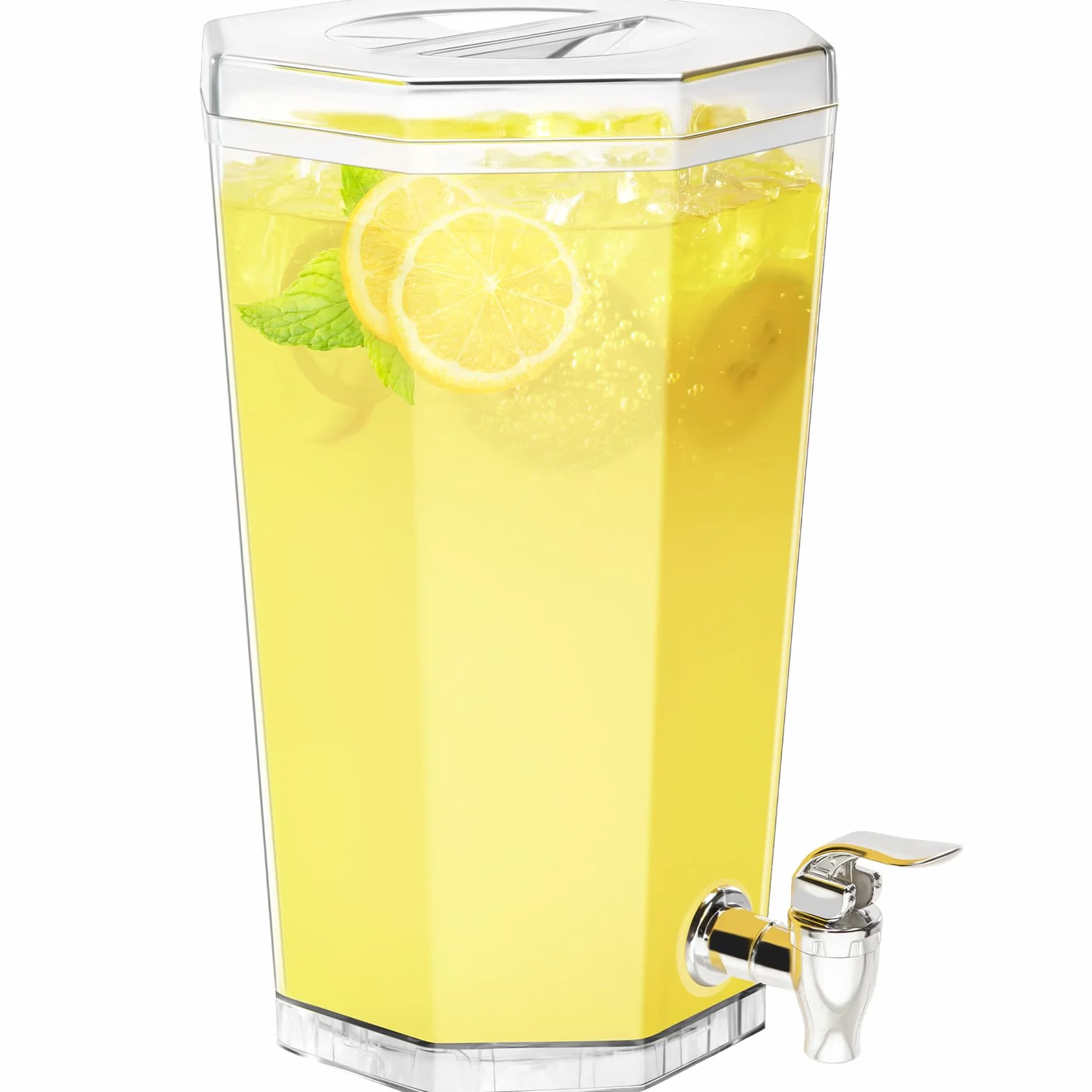 Lifewit 4L dozownik do napojów z kranikiem, plastikowy dozownik wody na kombucha, limonadę, sok, wodę, pojemnik na napoje z kranem, dozownik do napojów na przyjęcia, bufety, wesela