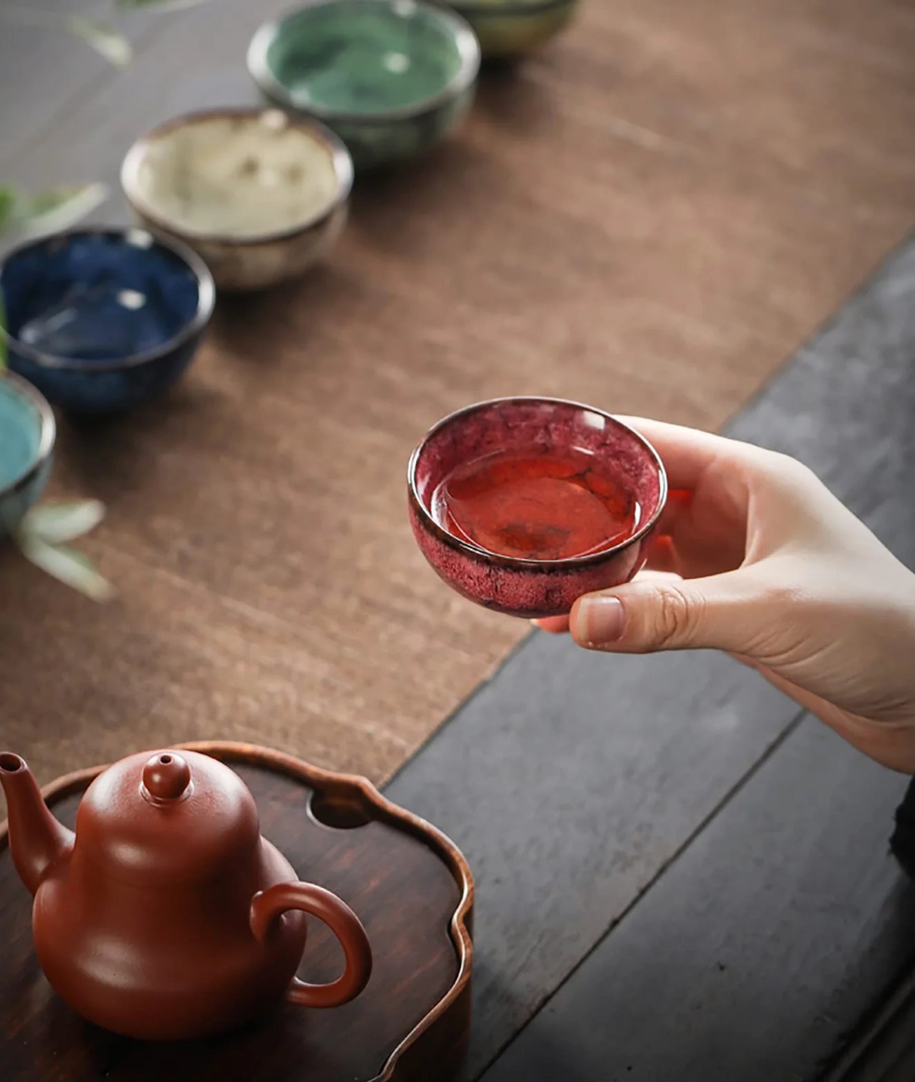Ceramiczny chiński zestaw do herbaty Kung Fu, kubek do herbaty w stylu japońskim, zestaw do herbaty Yerba Mate, 5 szt. Ceramiczny zestaw filiżanek, filiżanka do herbaty