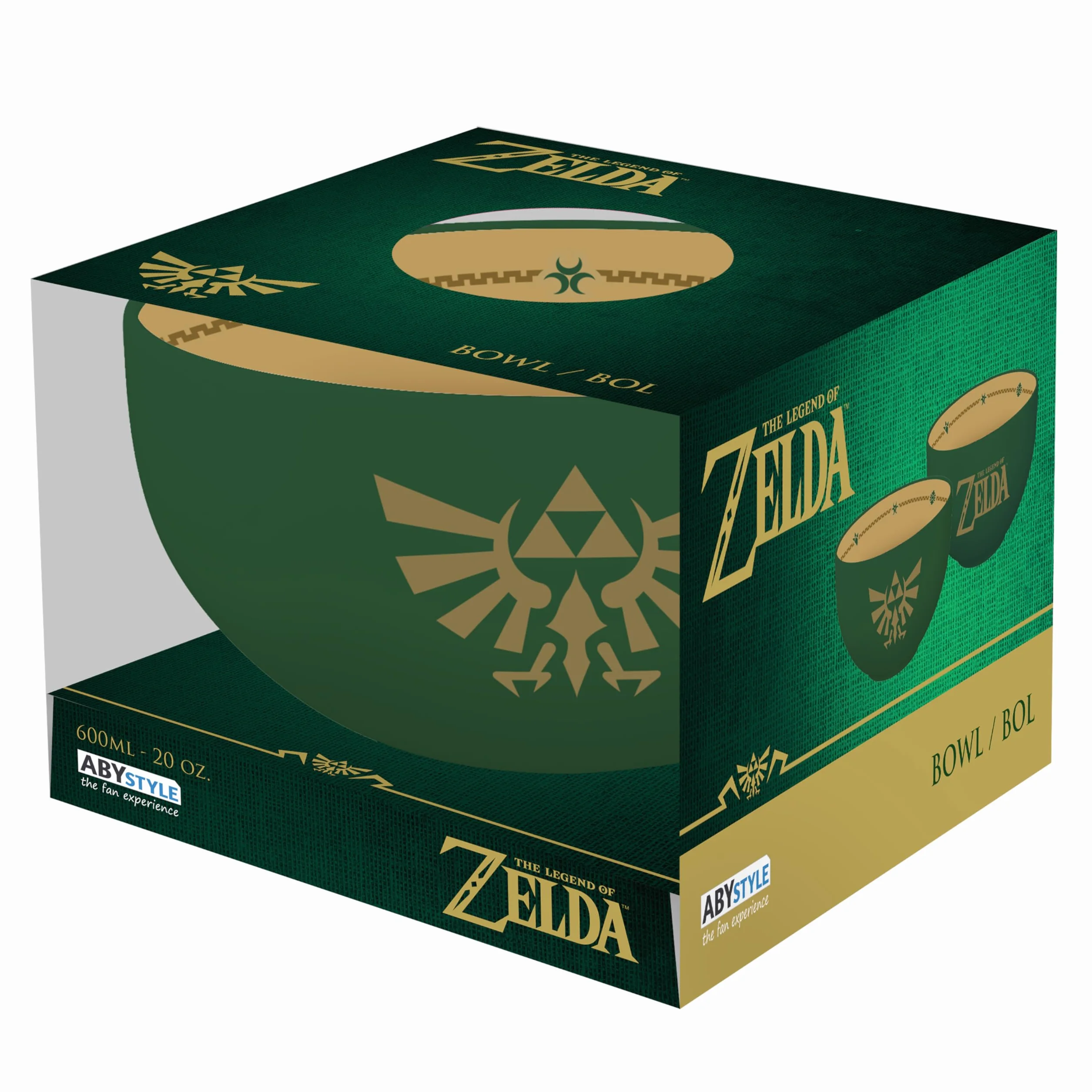 THE LEGEND OF ZELDA - Bowl - 600 ml -"Hylian Crest"-Cardboard box