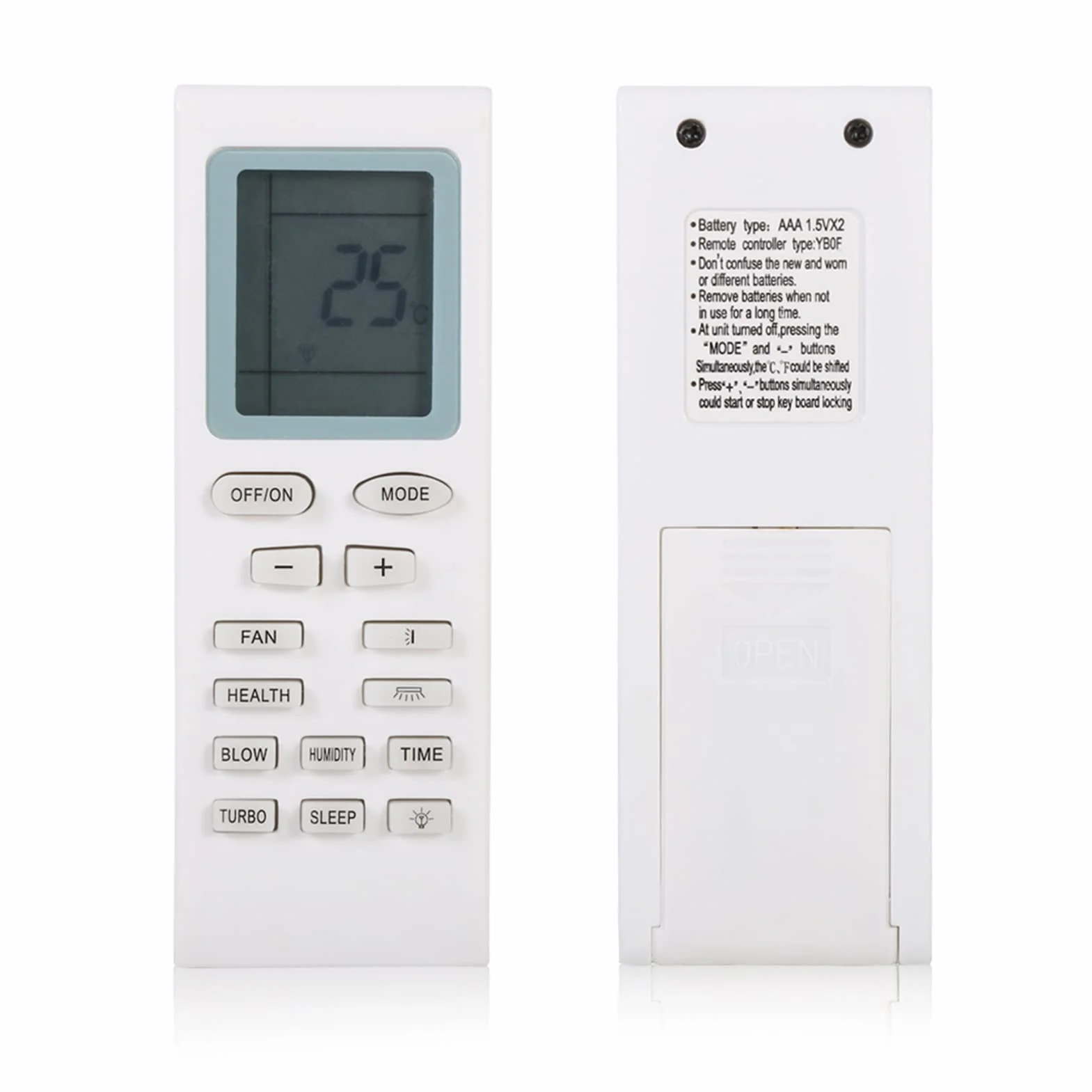 Pilot do Klimatyzatora gree remote control Wygodna Prosta Obsługa Ekranu Uniwersalny Pilot Zdalnego Sterowania , Uniwersalny Kontroler o Niskim Zużyciu Energii Afstandsbedieningen