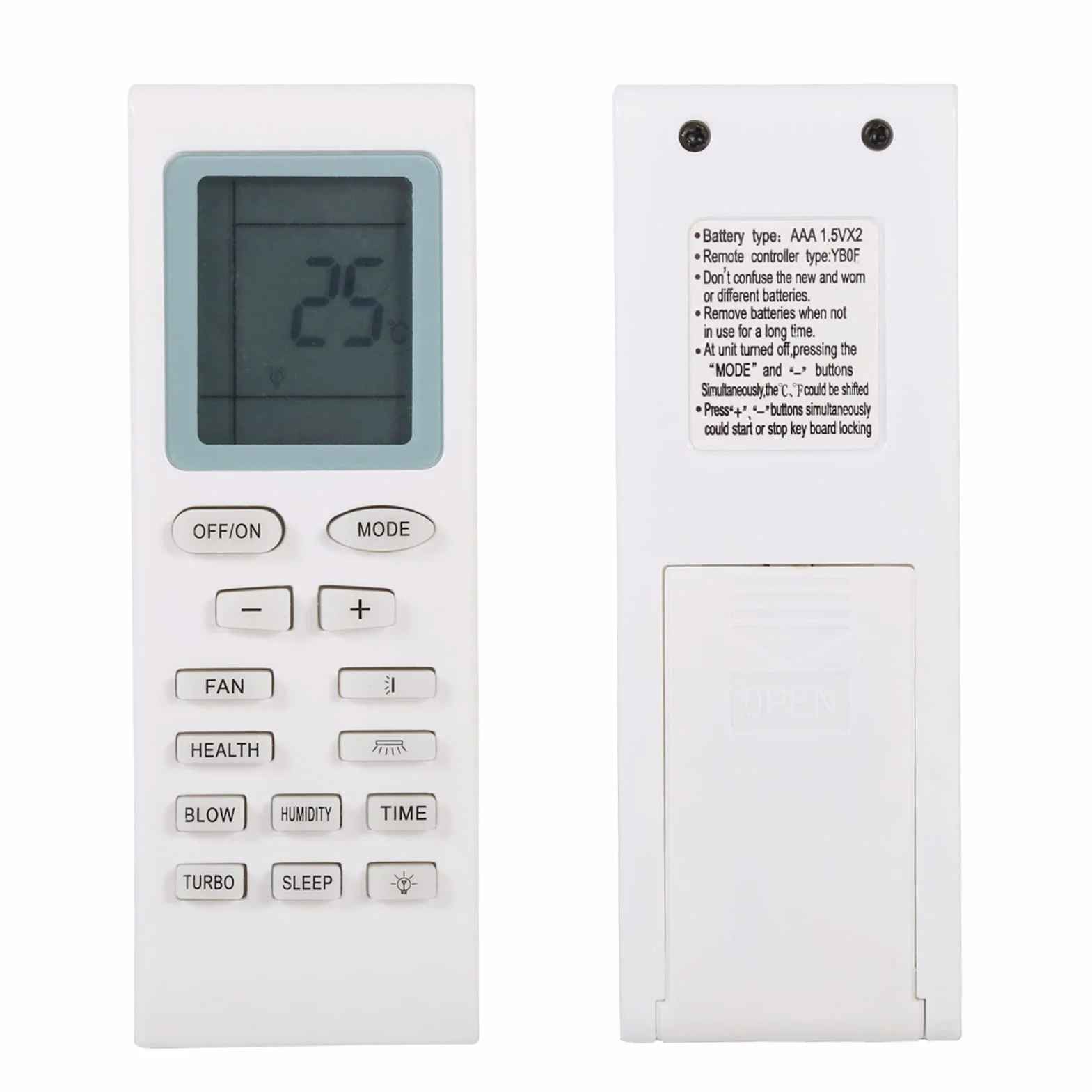 Pilot do Klimatyzatora gree remote control Wygodna Prosta Obsługa Ekranu Uniwersalny Pilot Zdalnego Sterowania , Uniwersalny Kontroler o Niskim Zużyciu Energii Afstandsbedieningen