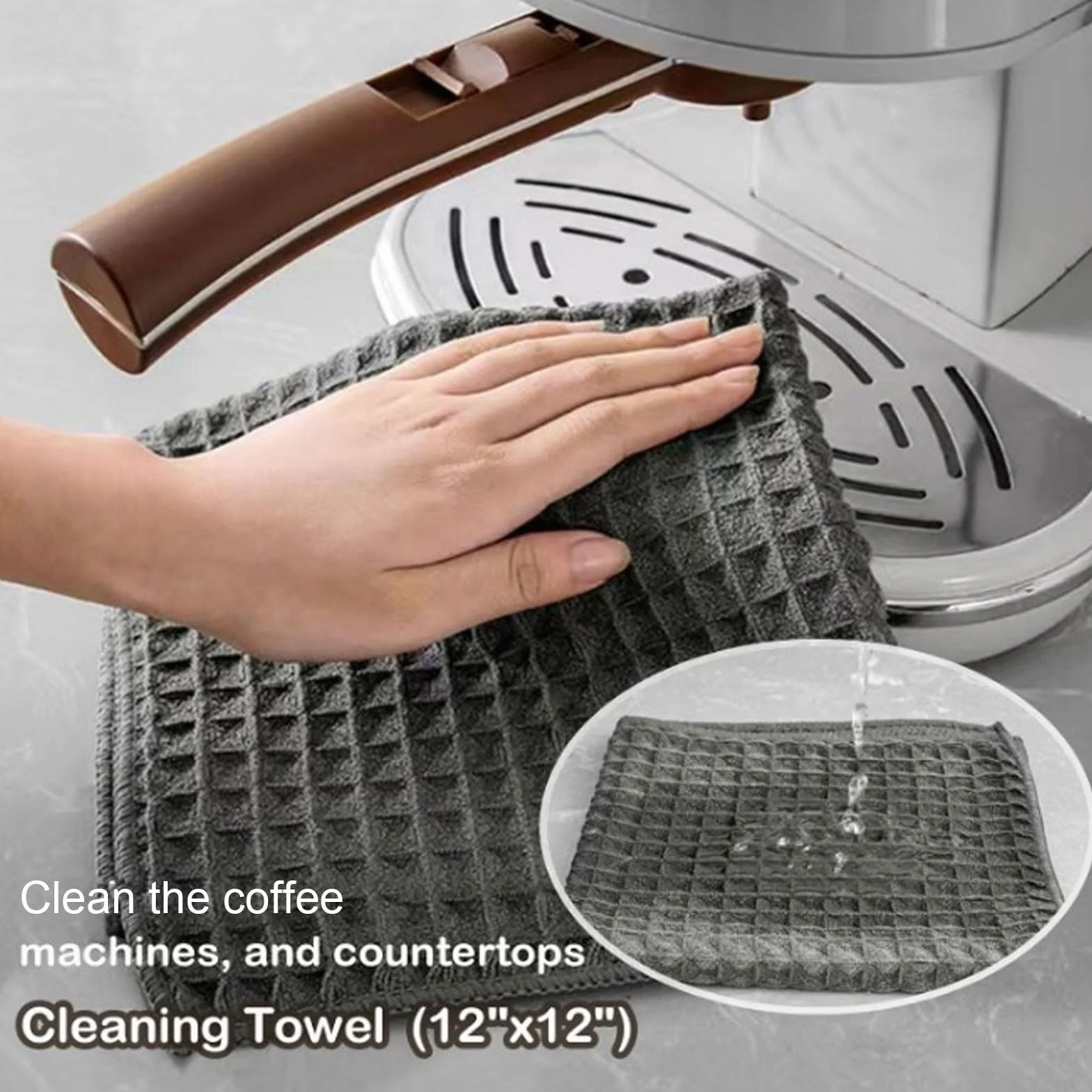 6-częściowy Zestaw Szczotek do Czyszczenia Ekspresu do Kawy,Szczotki Nylonowe,Zestaw Pędzli do Espresso,Zestaw Szczotek do Kawy z dmuchawą i ściereczką,do Głowicy Grupowej Ekspresu