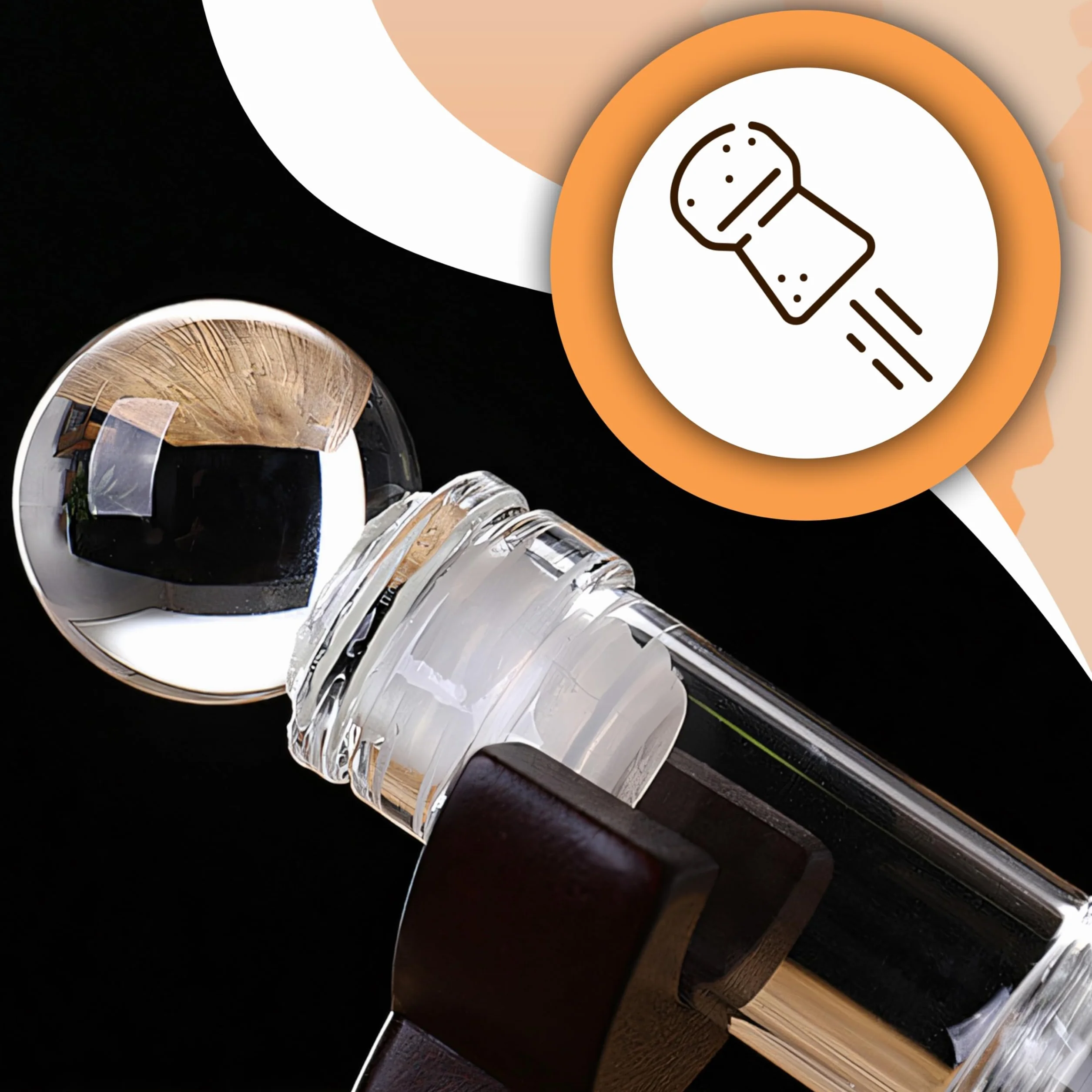 Retoo Zestaw karafki do whisky, globus, dekanter z dwiema szklankami whisky, zestaw prezentowy, prezent urodzinowy, prezent dla mężczyzn, akcesoria do alkoholu, 850 ml, 9 kamieni do whisky, szczypce
