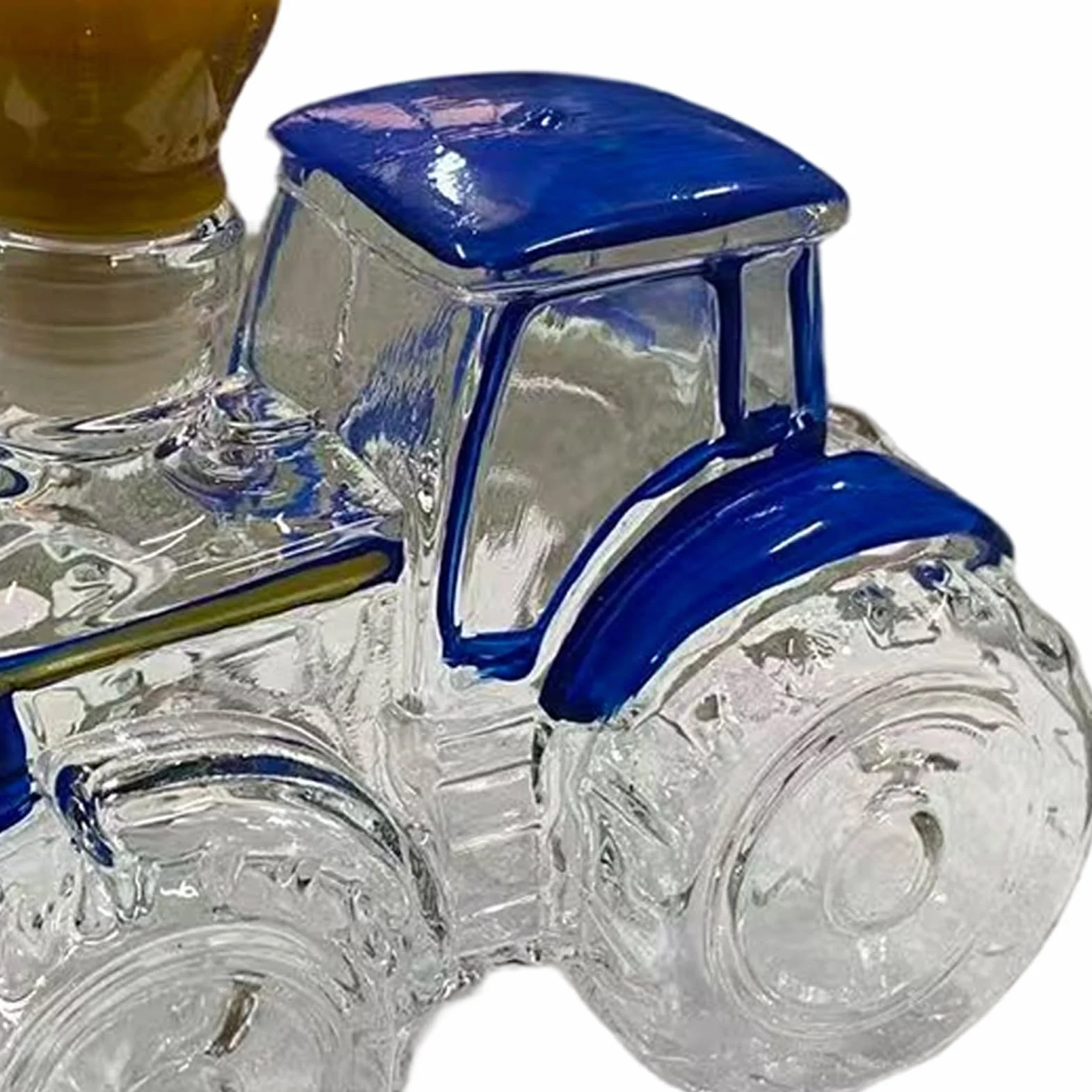 Karafki na alkohol, pusty zabawny traktor, dekoracyjna szklana karafka do whisky, nowość naczynie do serwowania alkoholu do wina burbona, dekoracja domu, baru, biura, restauracji, na urodziny, Boże