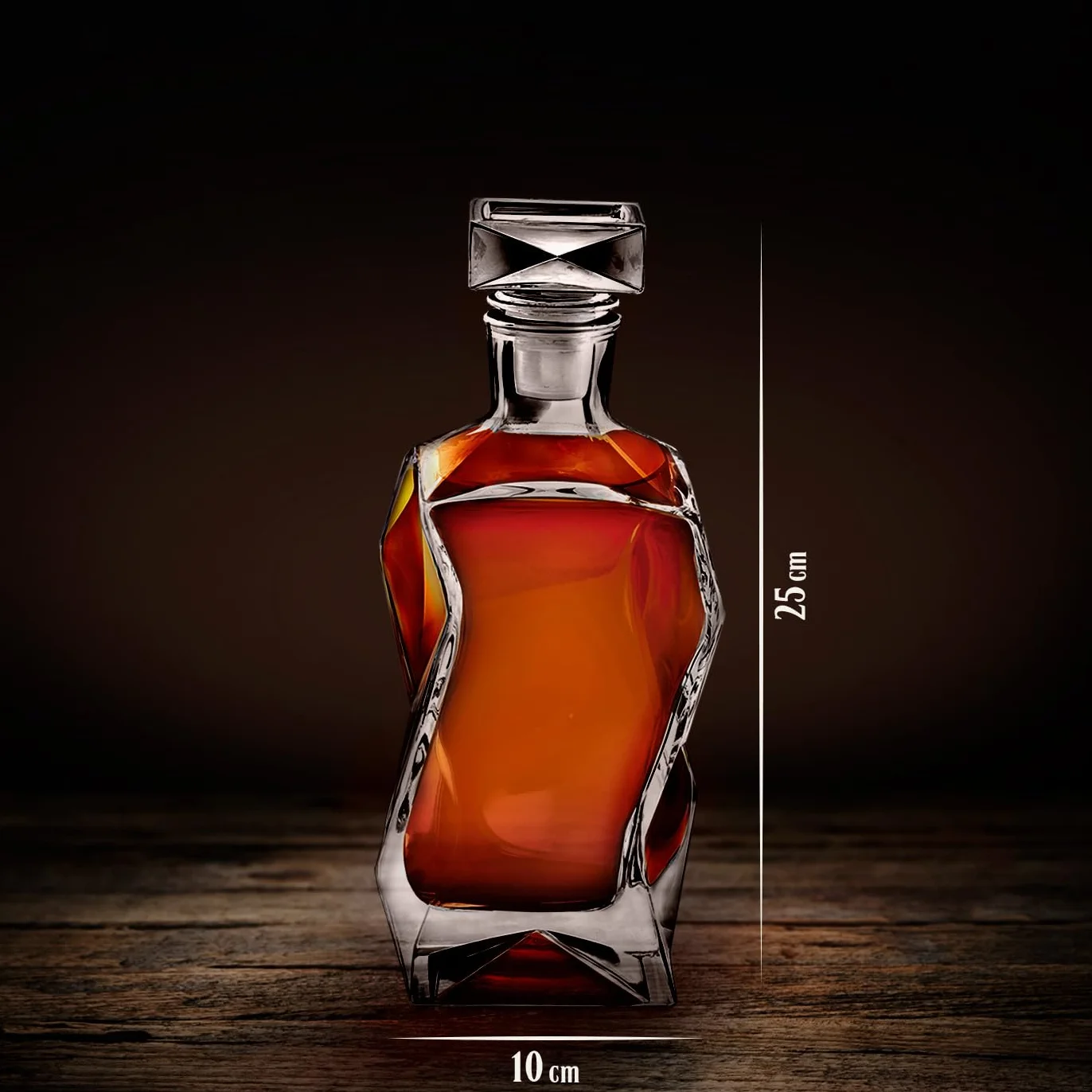 Maverton Karafka do Whisky – 700 ml - Elegancki Prezent dla Mężczyzny - Ekskluzywne Szkło do Stylowych Degustacji - Na Dzień Ojca, Urodziny, Jubileusz