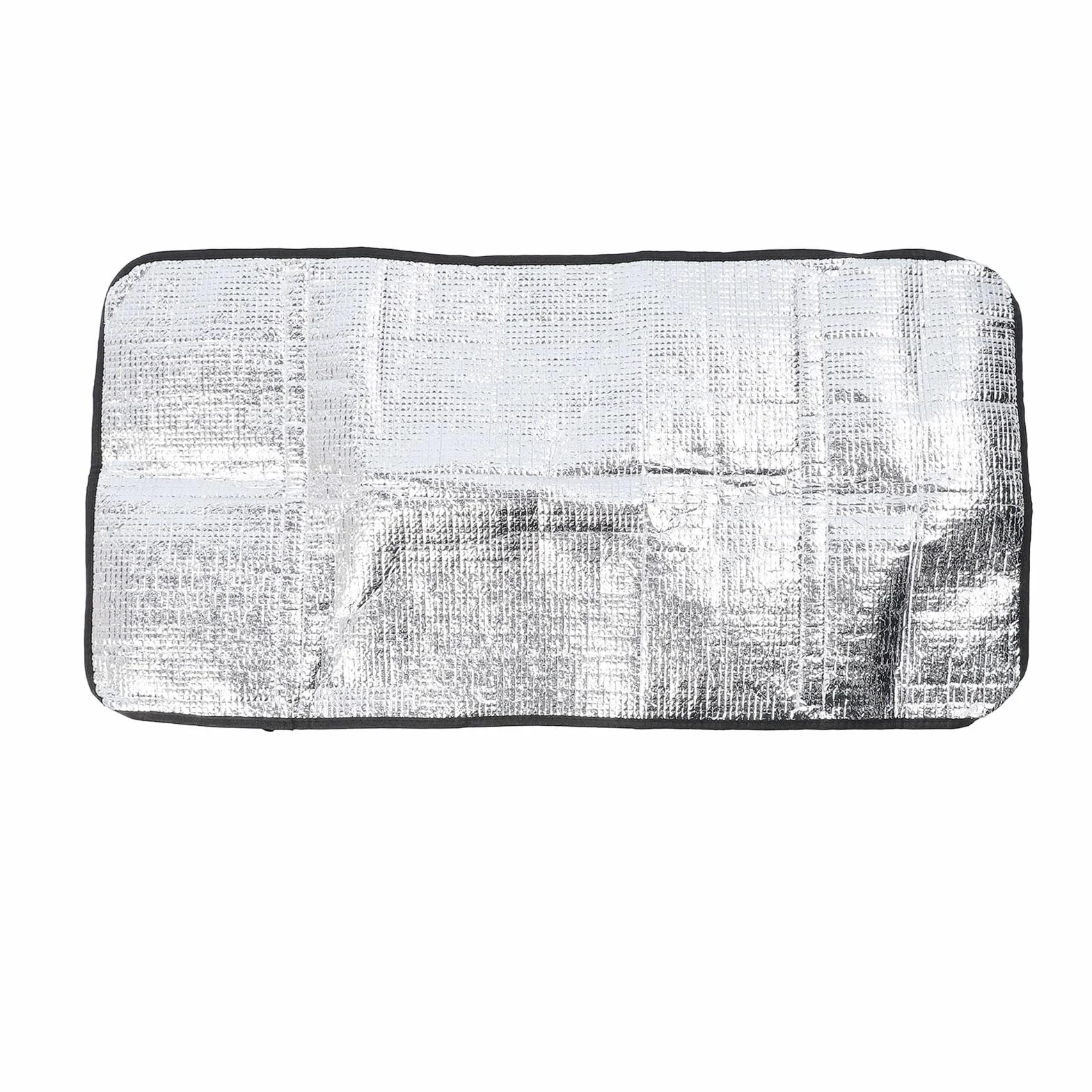 Pokrowiec Ochronny na Klimatyzator, Pokrowiec Ochronny z Haczykami Wodoodporna, Pyłoszczelna Kompozytowa Folia Aluminiowa Klimatyzator Osłona Przeciwsłoneczna Łatwy Przepływ