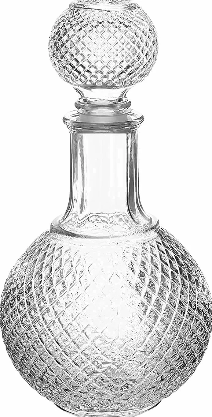 Szklana karafka do whisky o pojemności 1000 ml z pokrywką na wino, likier, woda, sok, prezentacja, przyzwoity serwis do napojów, karafka, prezent, serwis do napojów