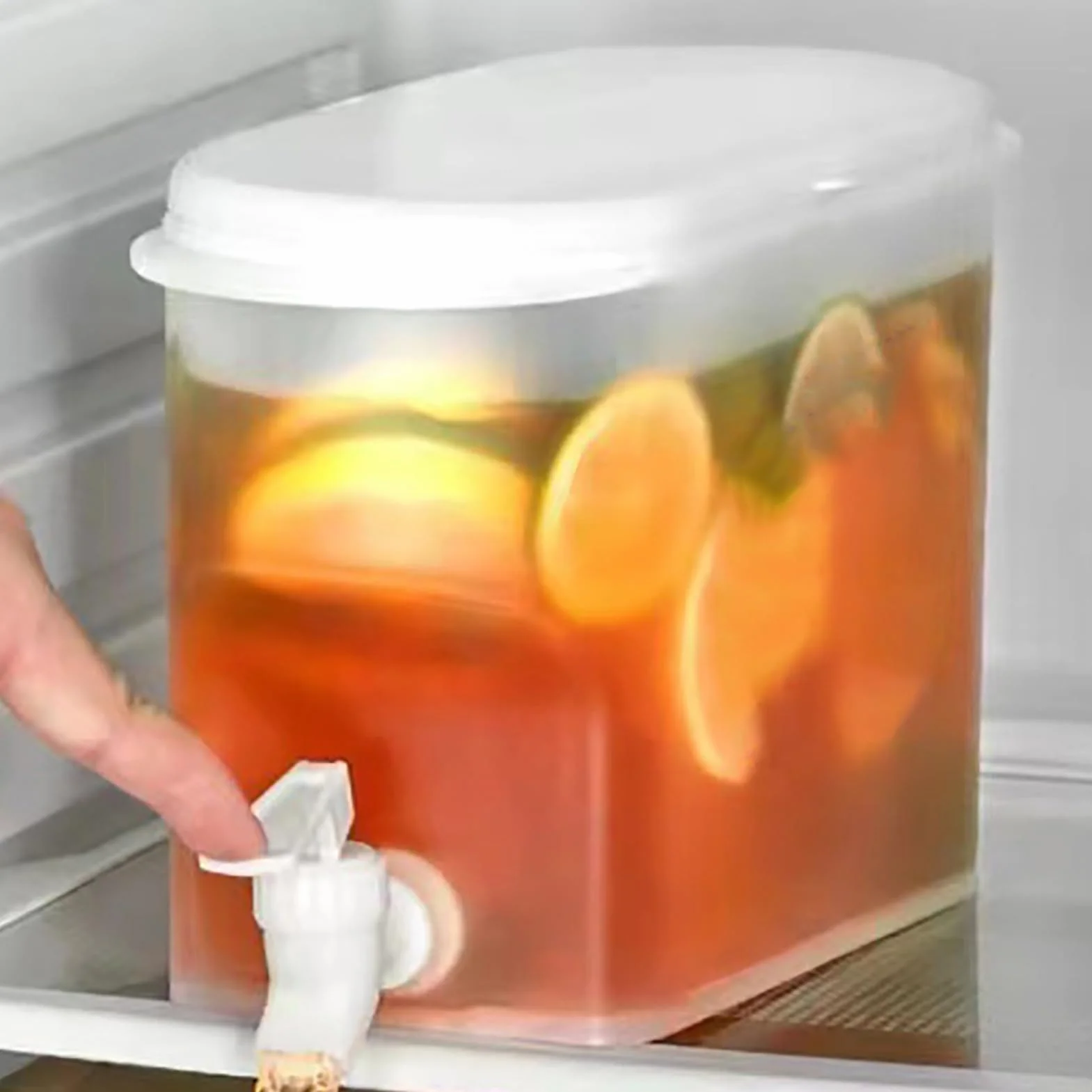 Dozownik do napojów 2,8 l z kranem, lodówka czajnik do zimnego lodu z kranem, dozownik do napojów Frid, dozownik napojów z kranem, lodówka, pojemnik na zimne napoje, pojemnik na herbatę i soki