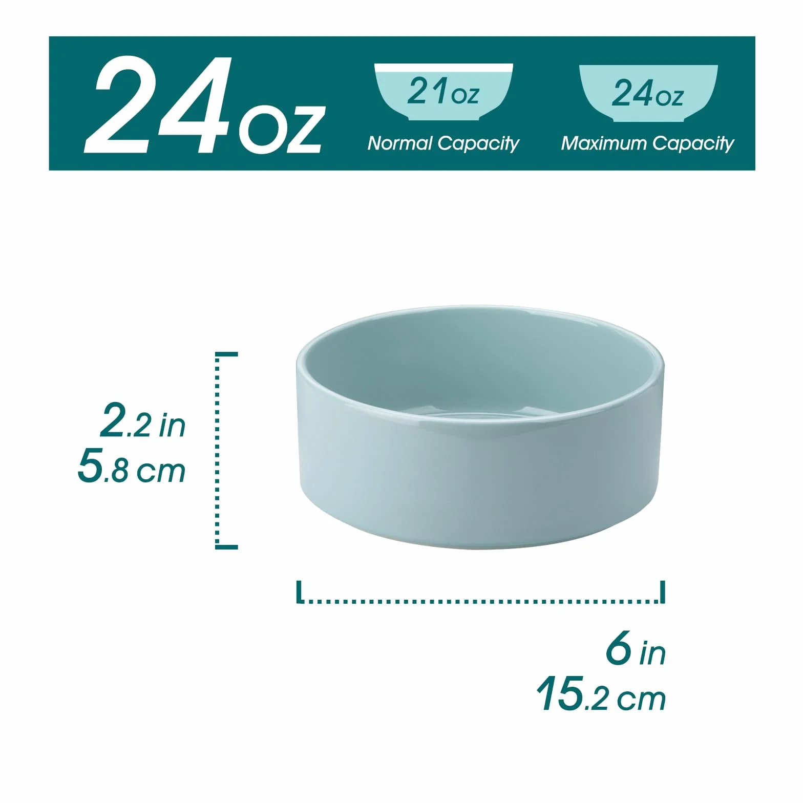vancasso Venus 680 ml, zestaw 6 misek na musli, 15 cm, ceramiczne miski do zupy do kuchni, duży zestaw misek, miski dla psów, kuchenki mikrofalowej, piekarnika i zmywarki, wielokolorowe