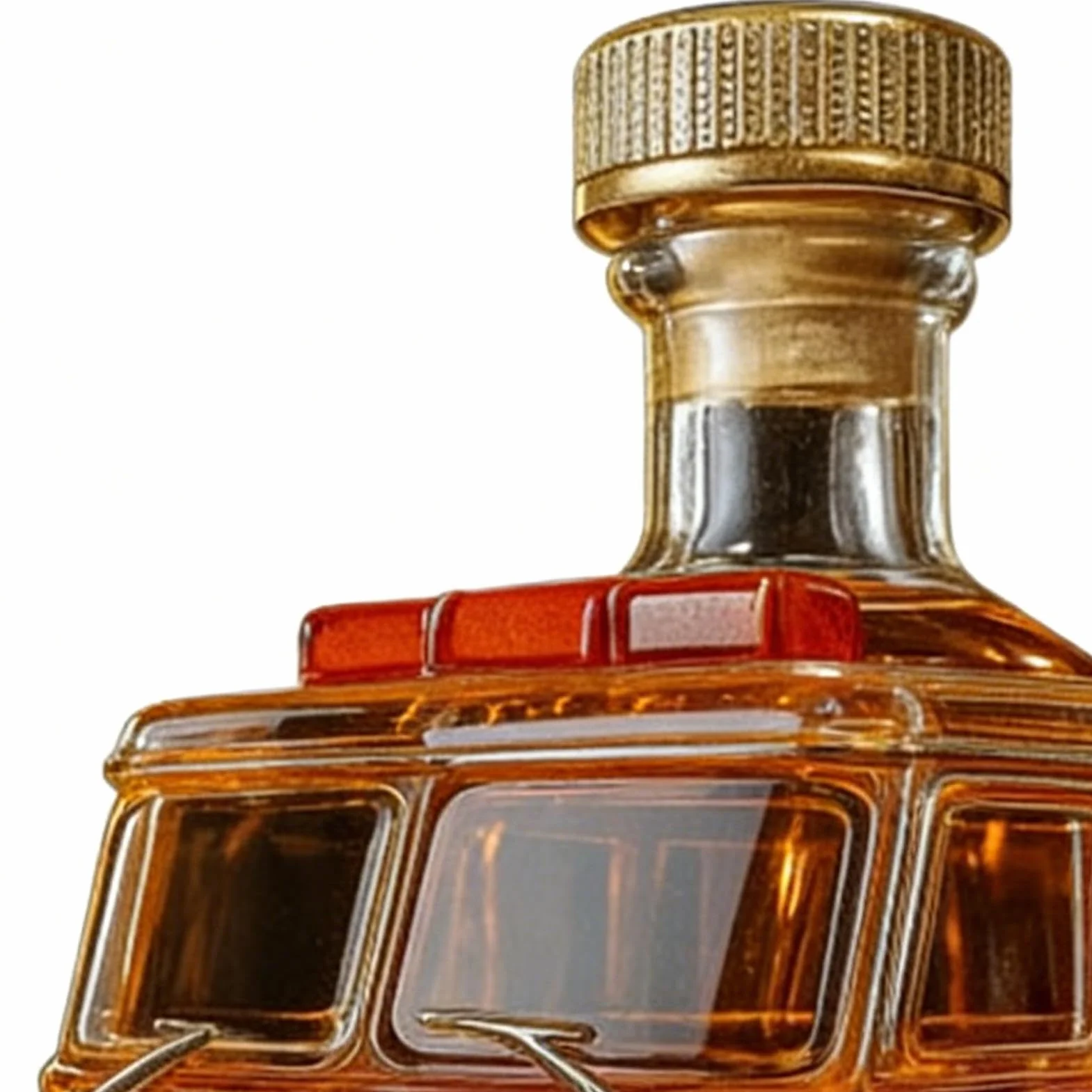 Butelka na alkohol, 300 ml karafka w kształcie wozu strażackiego - szklana karafka na alkohol - na koktajl dom bar ślub szafka świąteczna przyjęcie