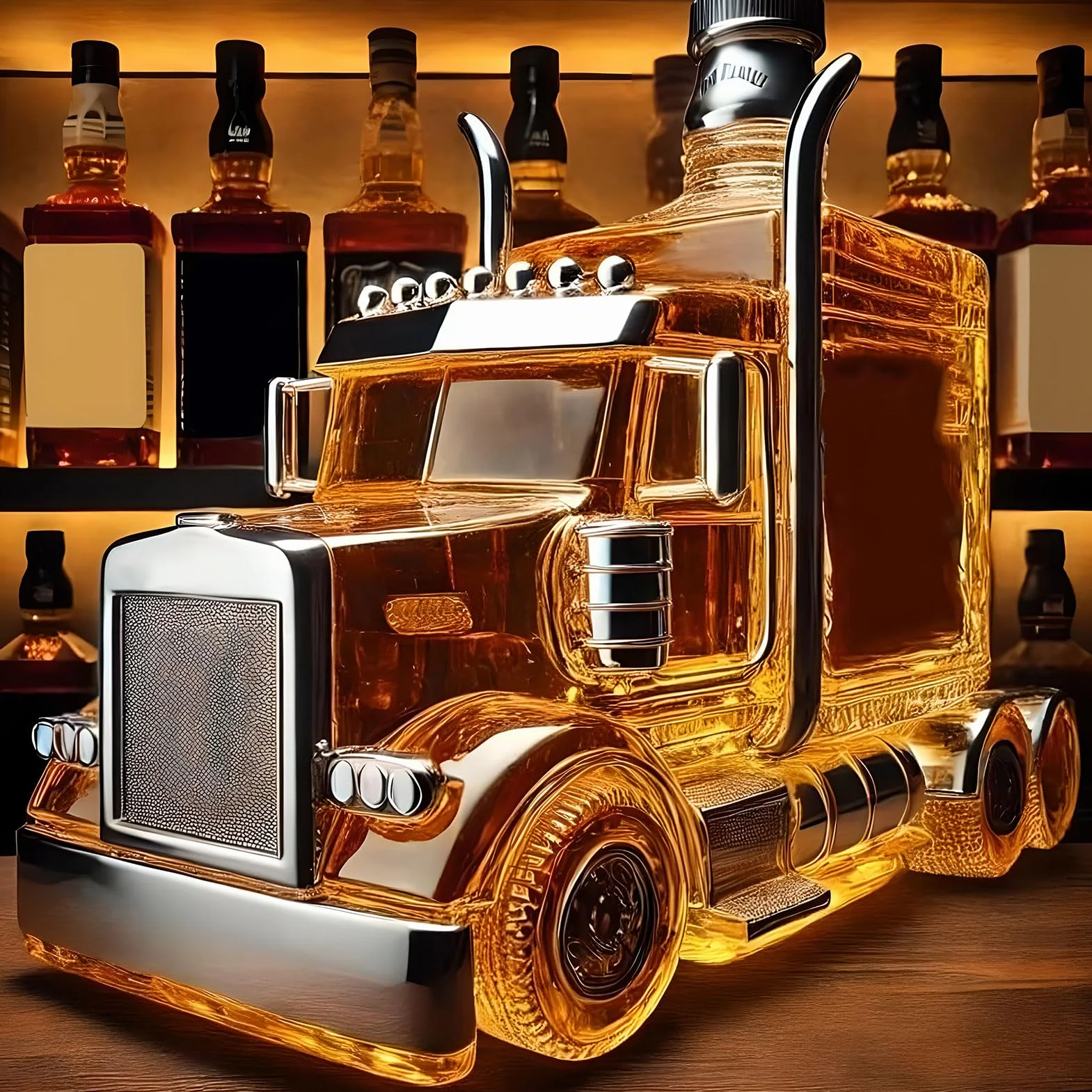 300 ml karafka do whisky w kształcie samochodu, kreatywne butelki na wino z motywem samochodowym 3D, figurki artystyczne, ozdoby do domowego barku, dekoracje na imprezy z alkoholem #6