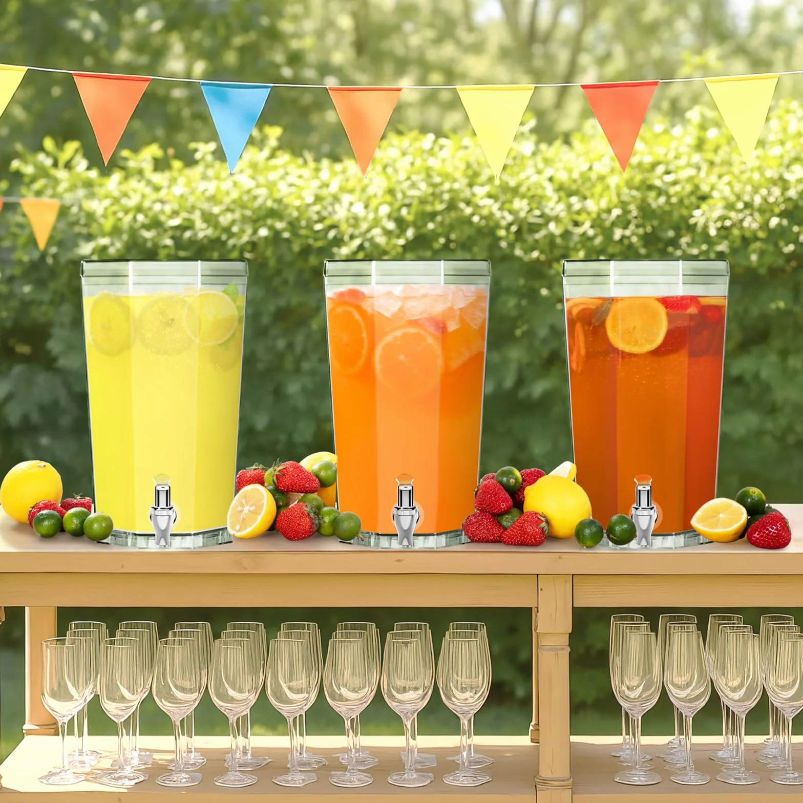 Lifewit 4L dozownik do napojów z kranikiem, plastikowy dozownik wody na kombucha, limonadę, sok, wodę, pojemnik na napoje z kranem, dozownik do napojów na przyjęcia, bufety, wesela