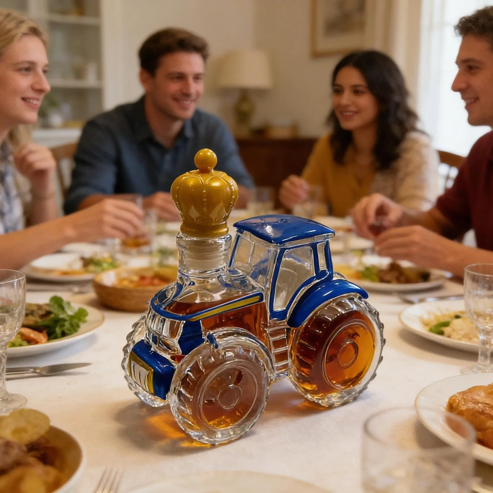 Karafki na alkohol – naczynie spirytusowe, 750 ml przezroczyste szkło do przechowywania napojów, aparat do napełniania z zabawnym wzorem, pojemnik na płyny, element ekspozycyjny do ustawienia domowego