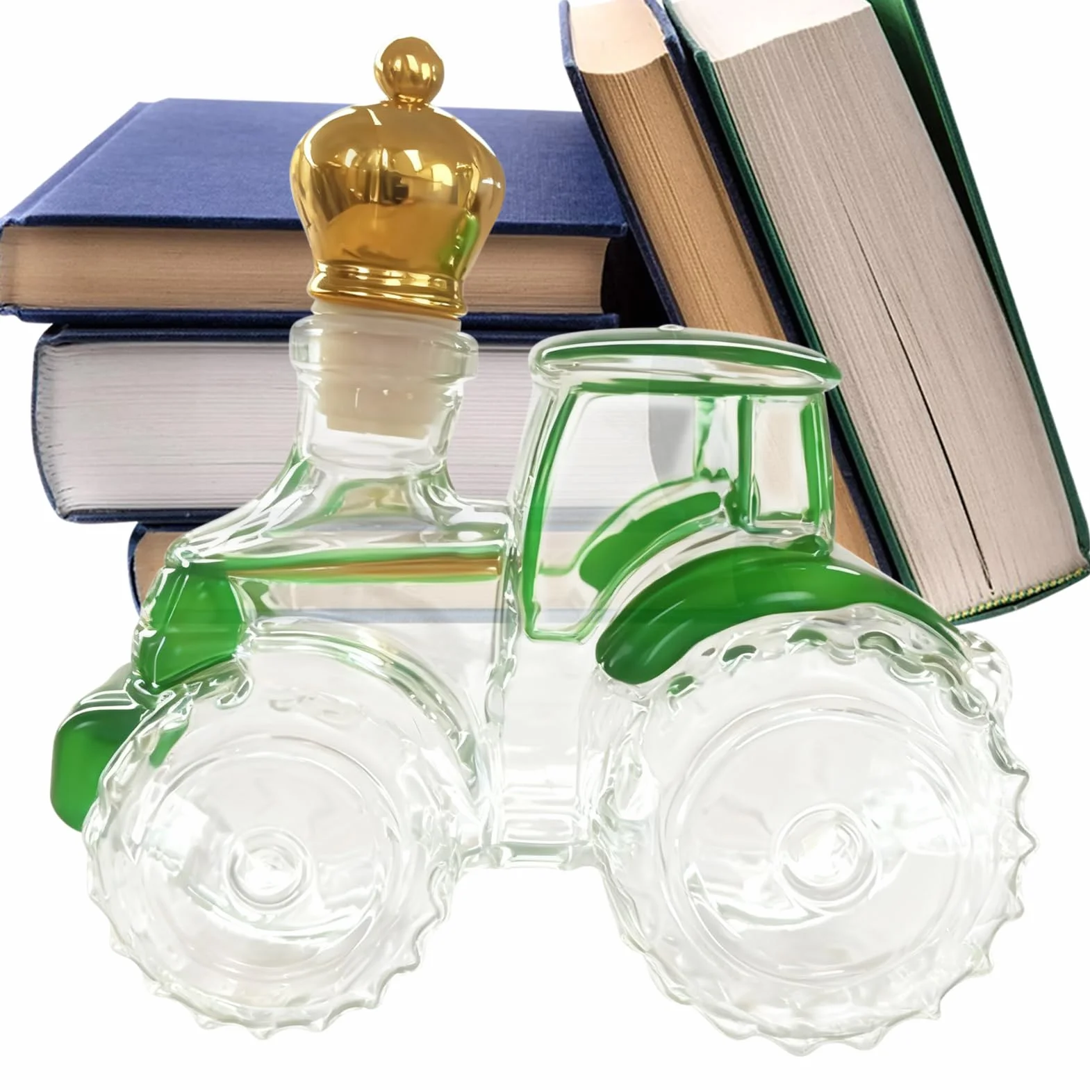 Karafka do whisky – szklana ozdoba w kształcie traktora, pusta karafka do whisky, uchwyt na tequilę, dekoracyjne naczynia do picia, sztuka kolekcjonerska, butelka wódki, brandy wina, do biura