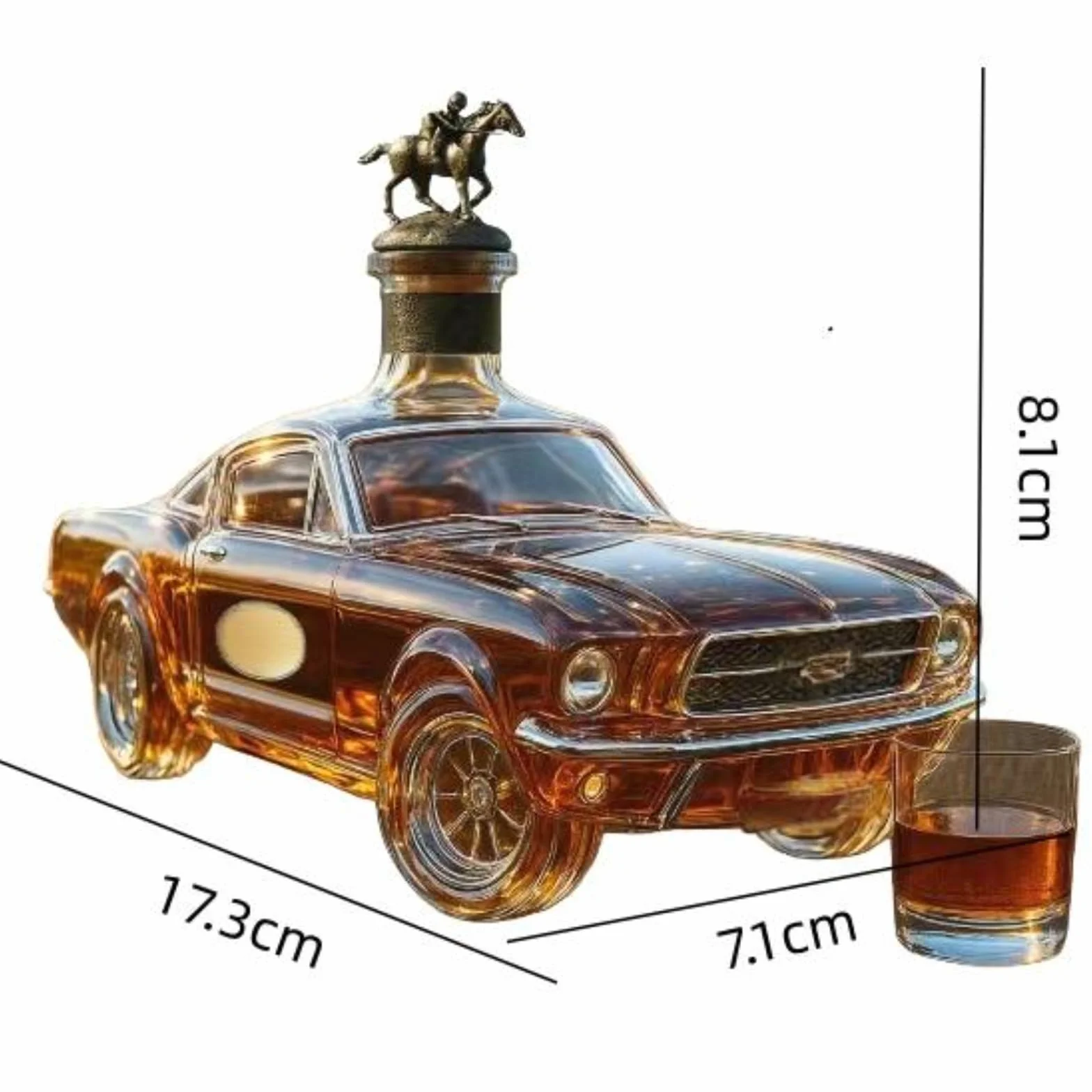 Karafka do whisky ze szkła borokrzemowego