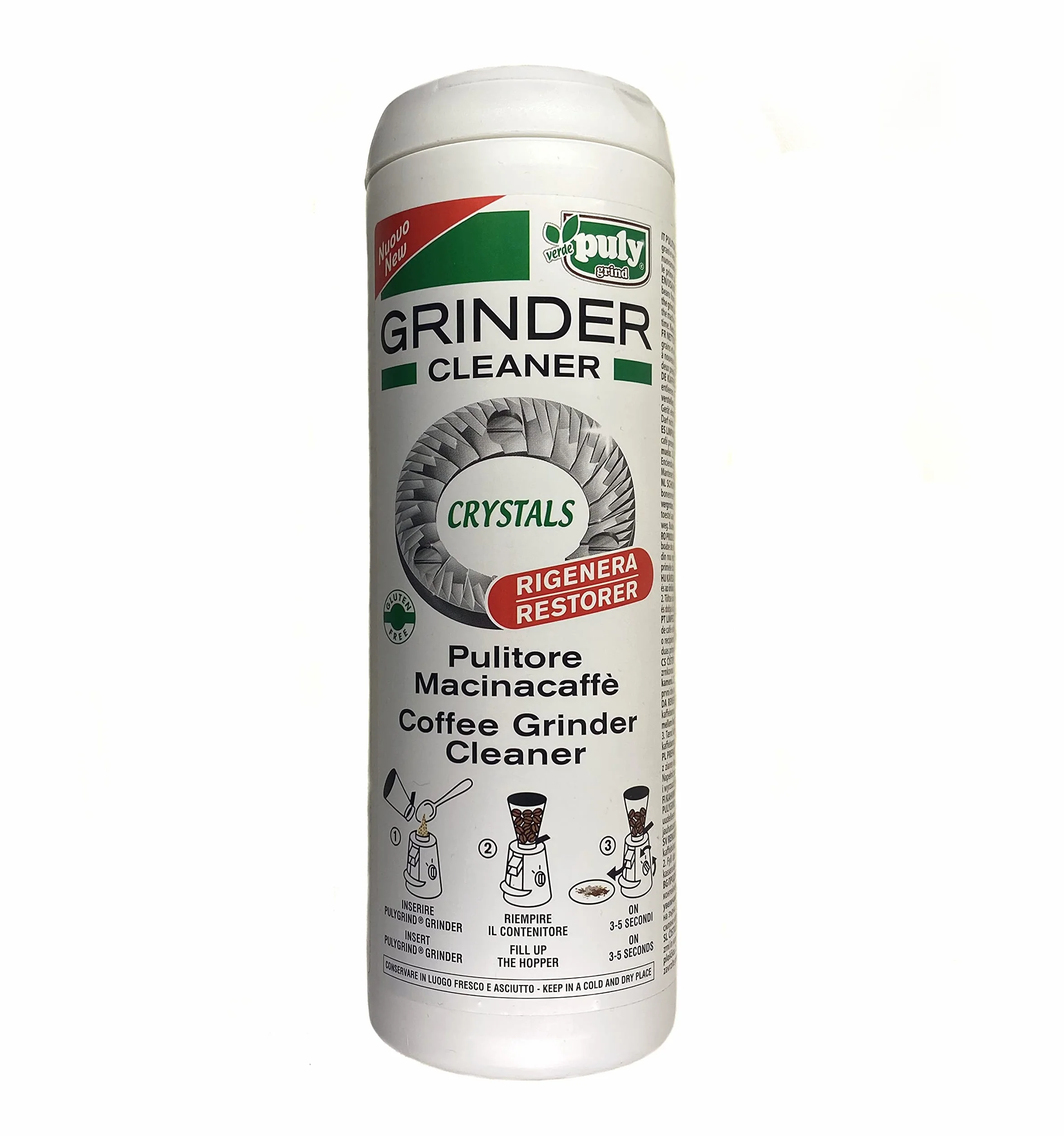 Grinder Cleaner Crystals ekologiczny młynek do kawy, 405 g, wyprodukowano we Włoszech
