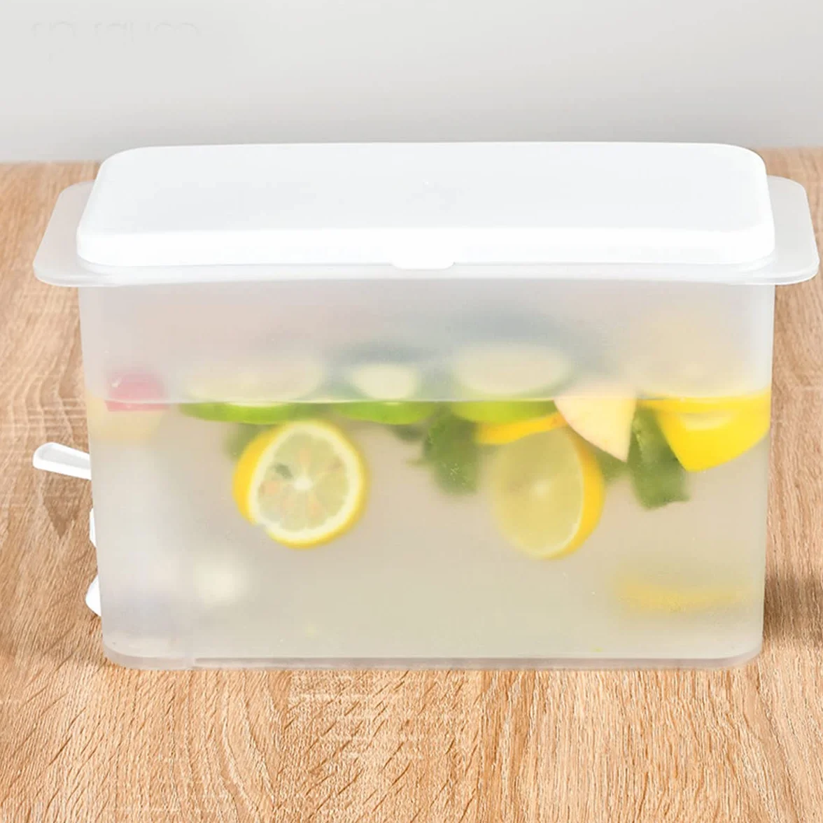 3,5 l chłodziarka z tworzywa sztucznego do gospodarstwa domowego z kranem, owocami, dzbankiem do herbaty, lemoniadą, wiadrem, pojemnikiem na napoje, lodówką lub na zewnątrz.