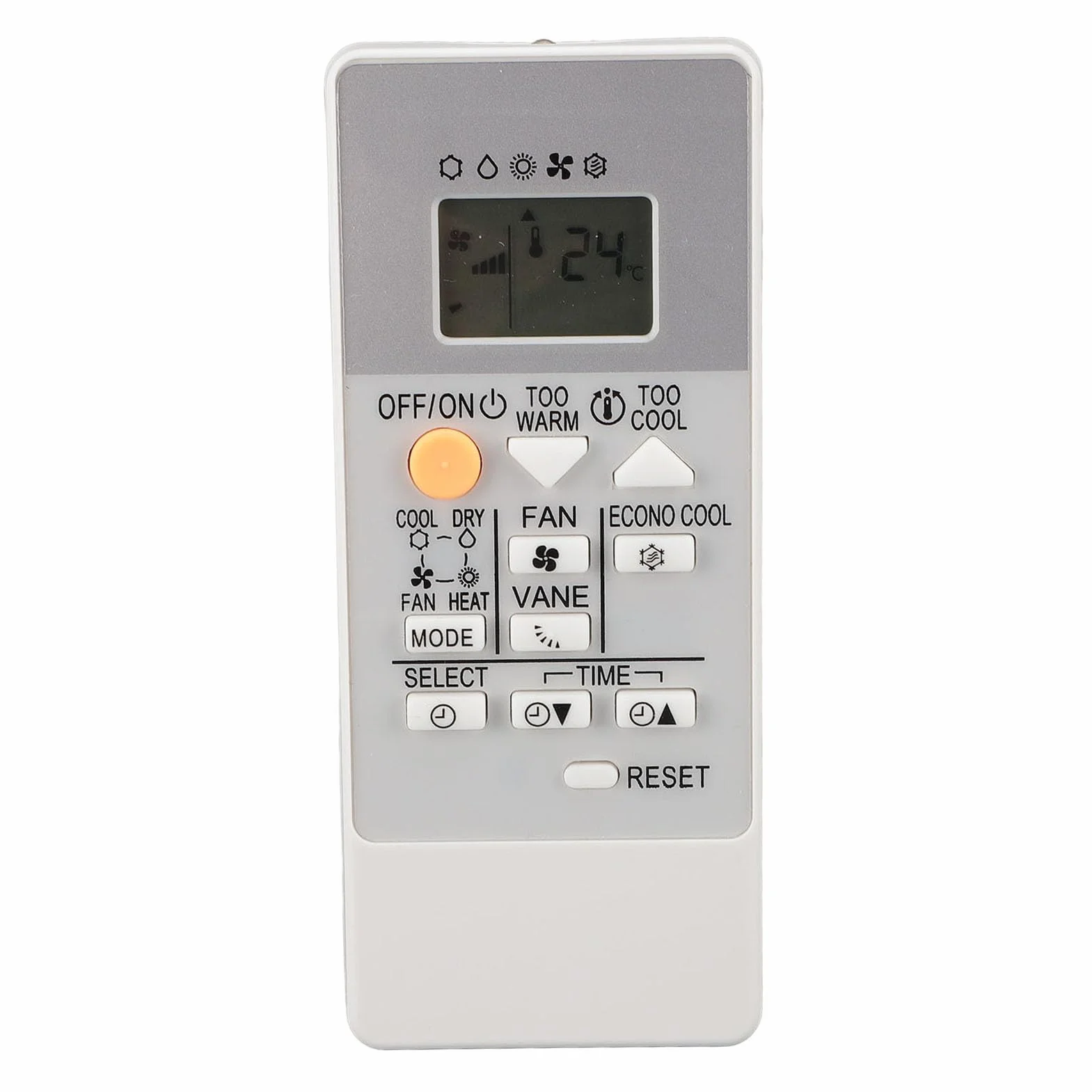 RH18A Wymiana Zdalnego Sterowania AC dla Elektrycznego Klimatyzatora MSZ HR25VF MSZ HR35VF MSZ HR42VF MSZ HR50VF, z Wyświetlaczem LCD i Wszystkimi Funkcjami