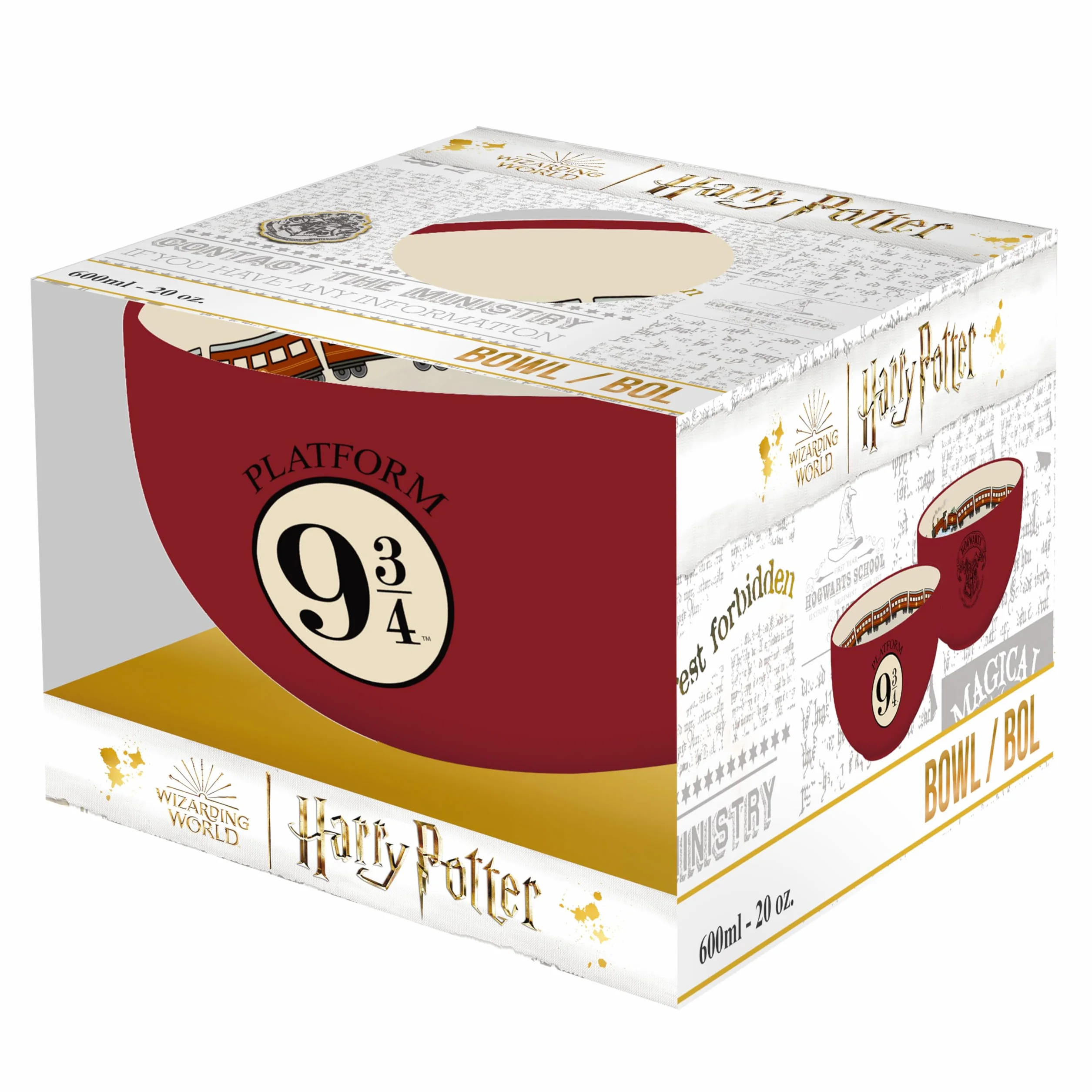 HARRY POTTER - Bowl - 600 ml - "Platform 9 3/4" cardboard pkg